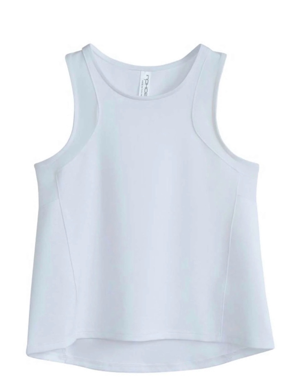 Women’s White Racerback Tank Top by Tennis Tank - White